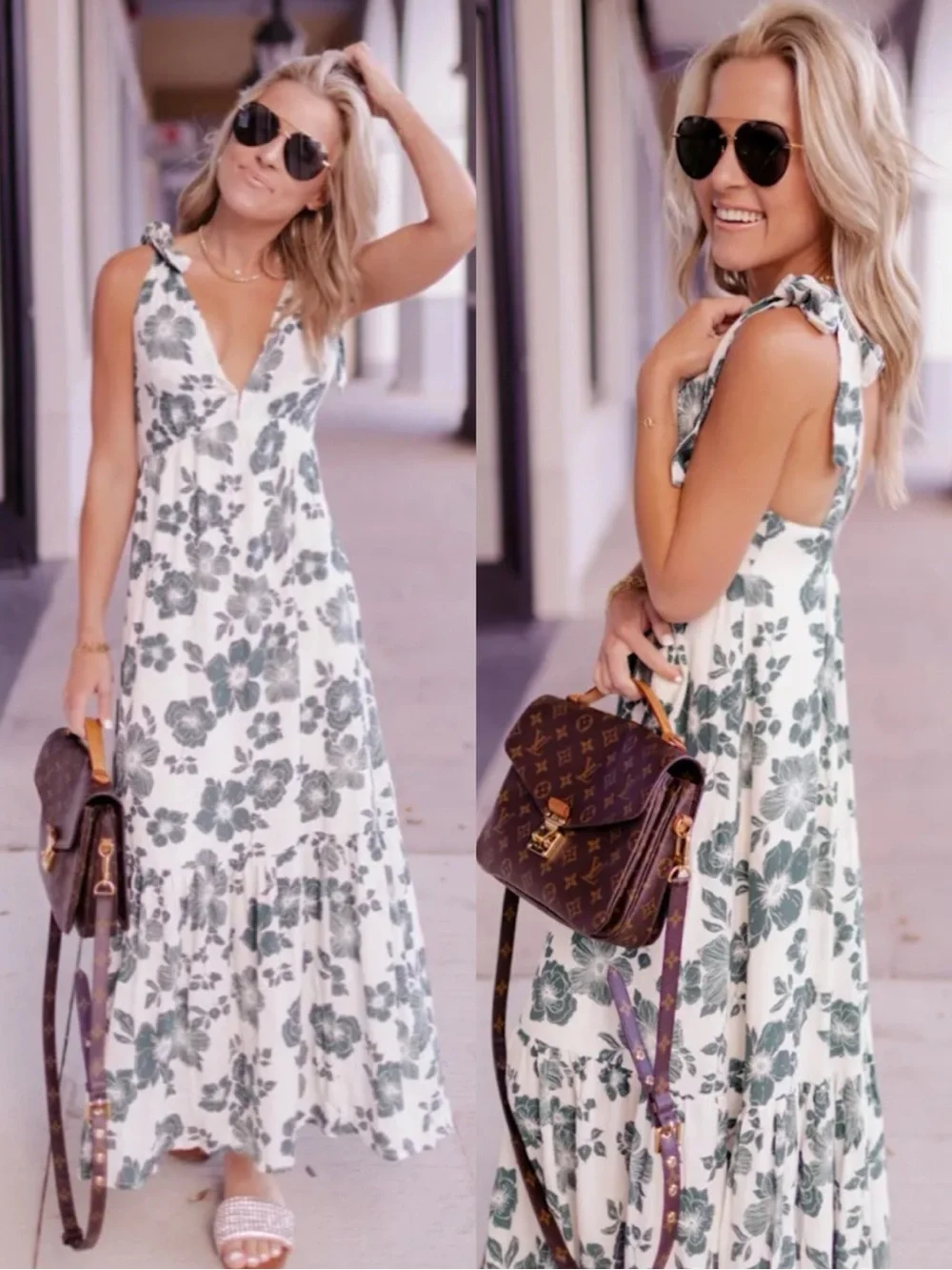 Abercrombie & Fitch Maxi Dress Floral Viscose size‎ Medium